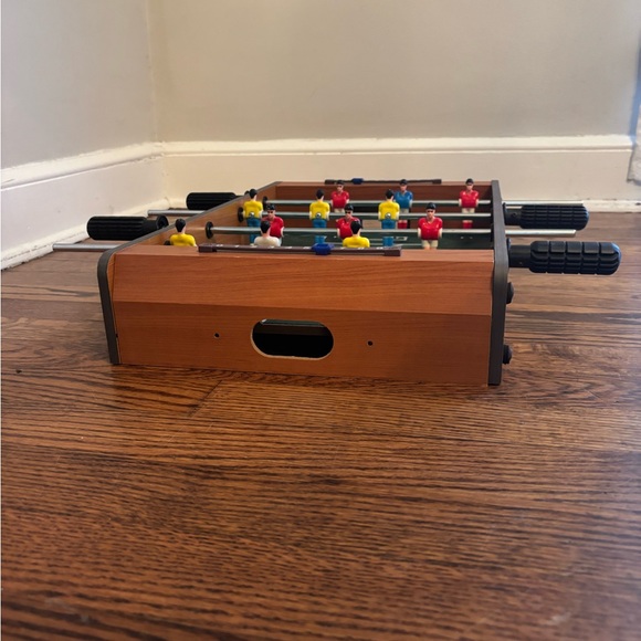 Wooden 6 on 6 Foosball Tabletop Soccer Game with counters - Picture 11 of 11